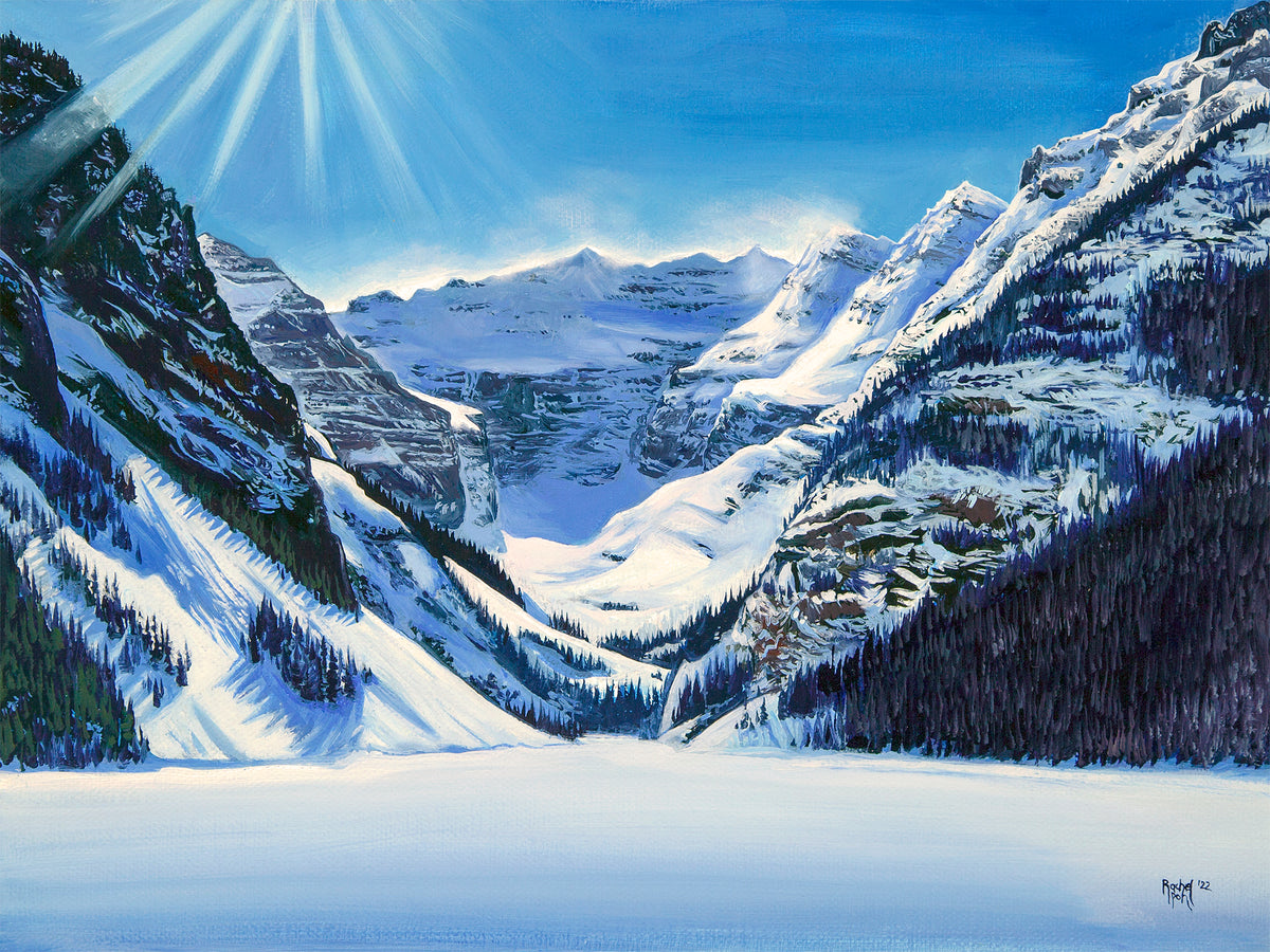 Lake Louise Sunburst // Giclee Paper Print