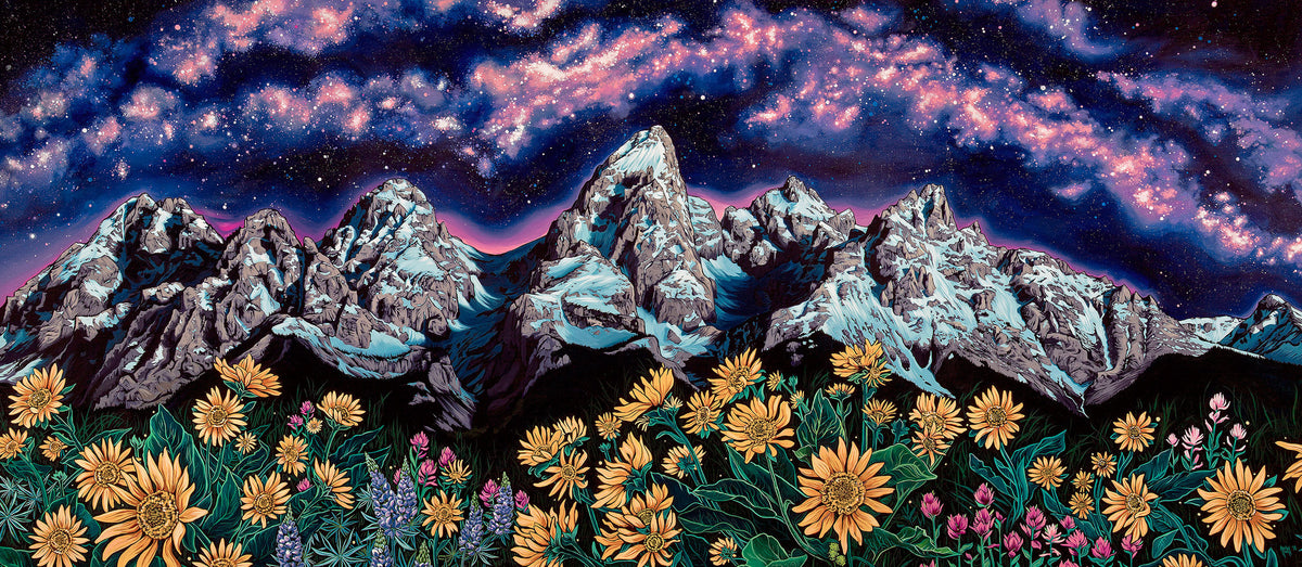 Midsummer Tetons // Giclee Paper Print, LtdE