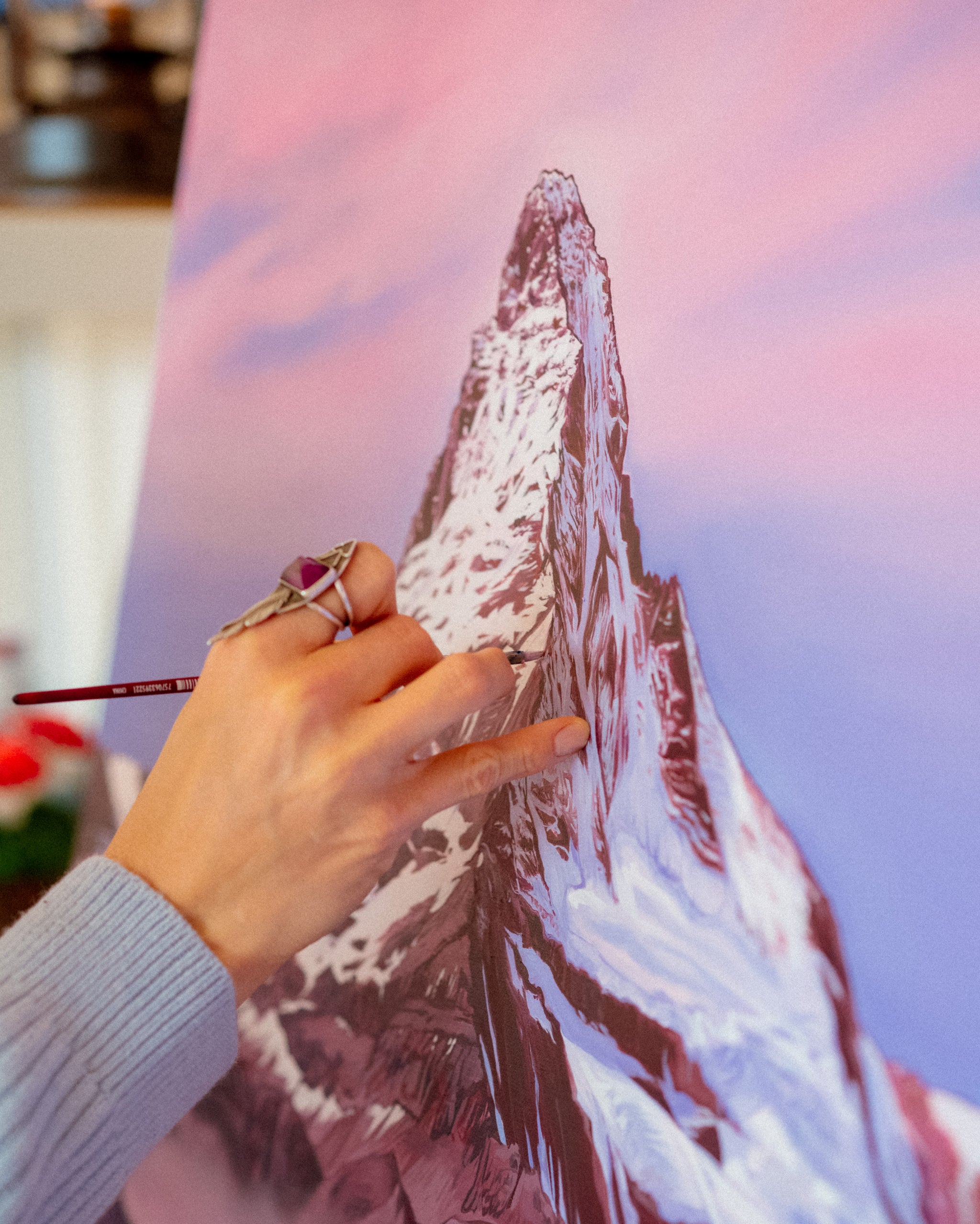 Matterhorn Alpenglow // Giclee Paper Print – Rachel Pohl Art