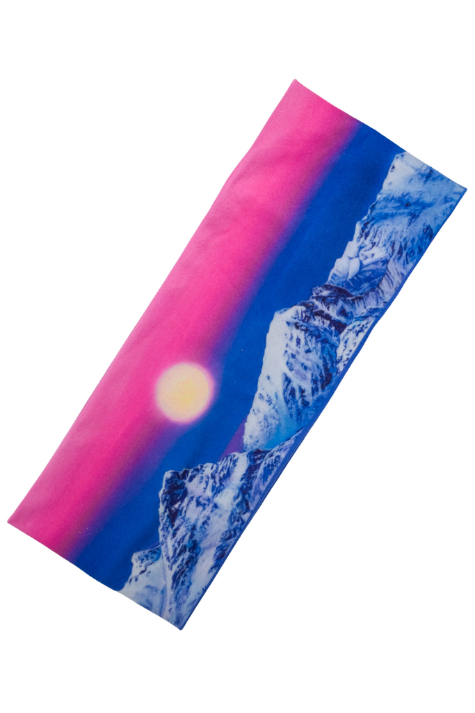 Arctic Moonrise headband on white background