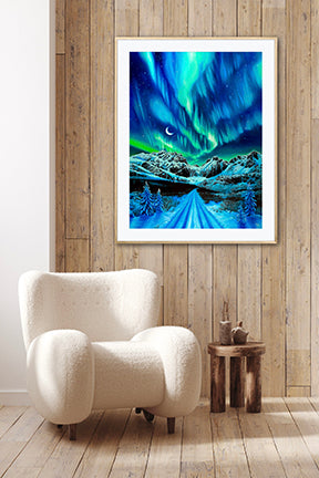 Midnight Aurora // Giclee Paper Print – Rachel Pohl Art