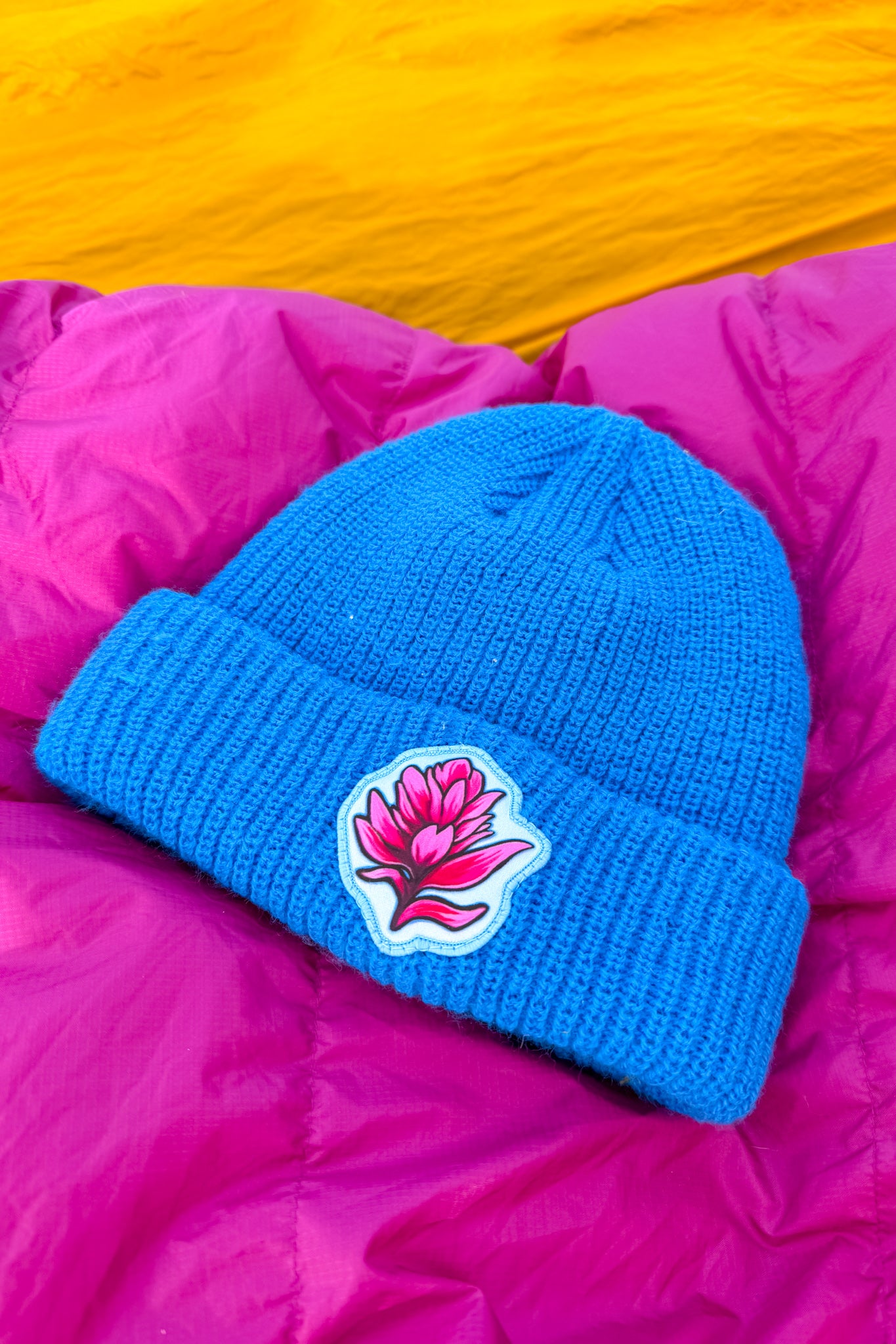 Paintbrush // Bright Blue Beanie – Rachel Pohl Art