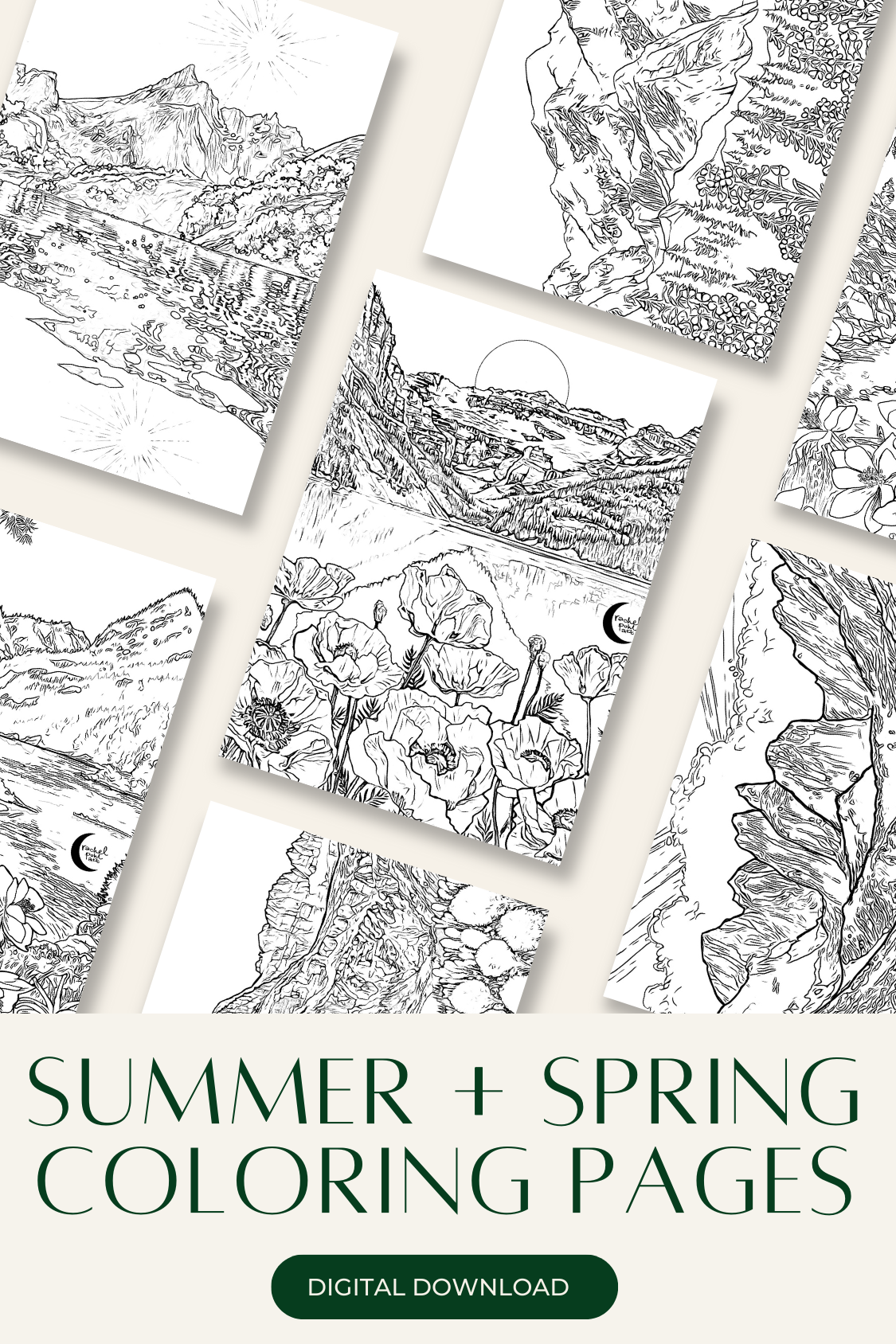 Spring And Summer Coloring Pages