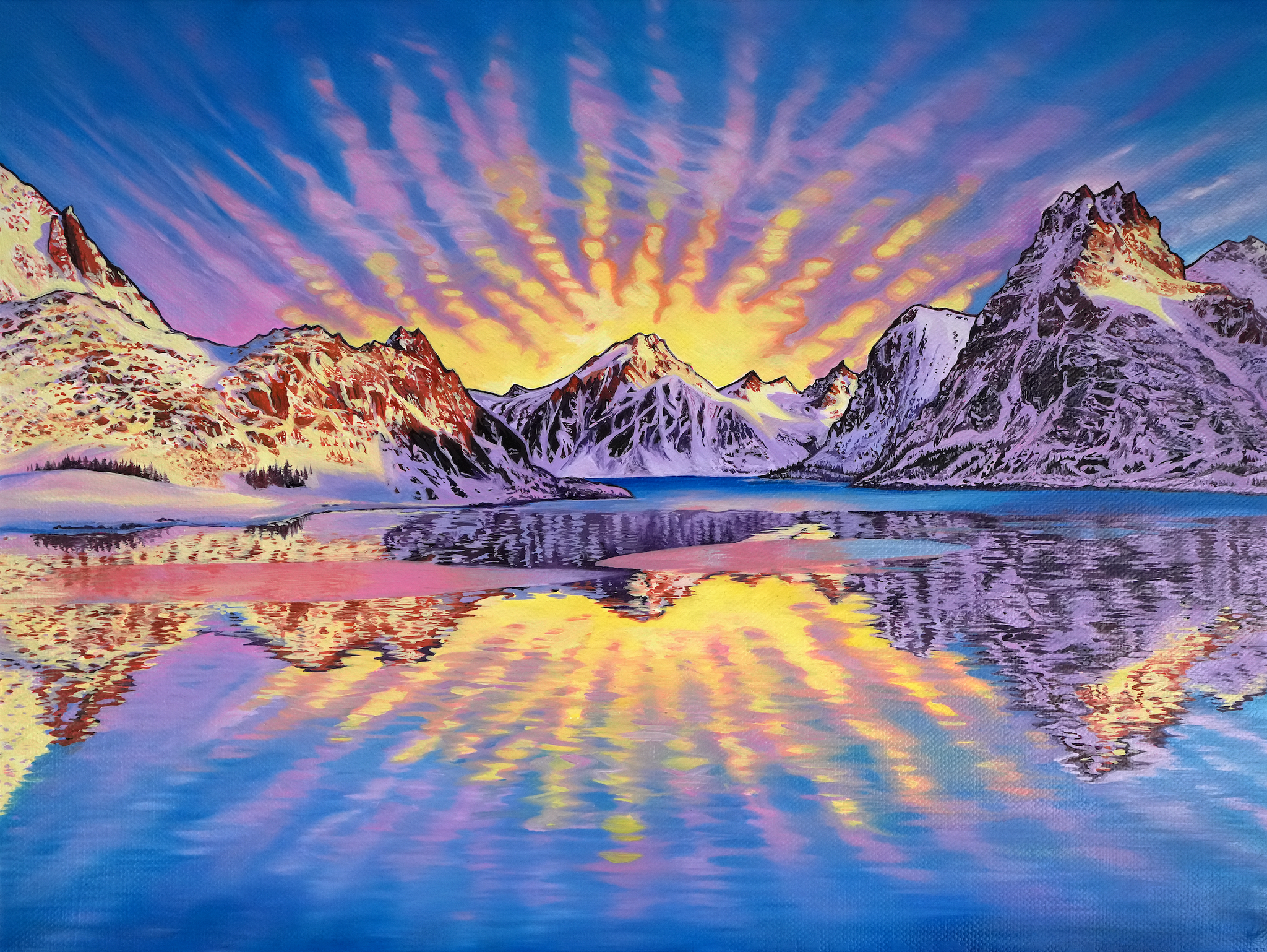 Frozen Dawn // Giclee Paper Print – Rachel Pohl Art
