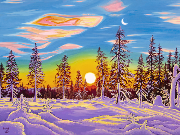 Pearl Cloud Sunset // Giclee Paper Print – Rachel Pohl Art Pearl Cloud Sunset // Giclee Paper Print – Rachel Pohl Art