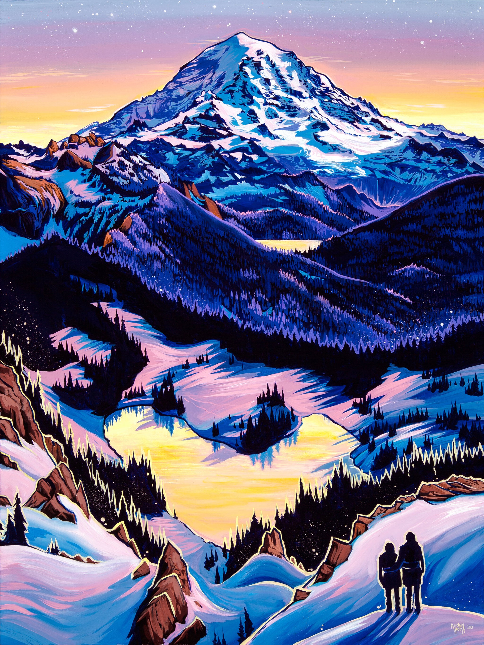 Rainier WanderLove // Giclee Paper Print – Rachel Pohl Art