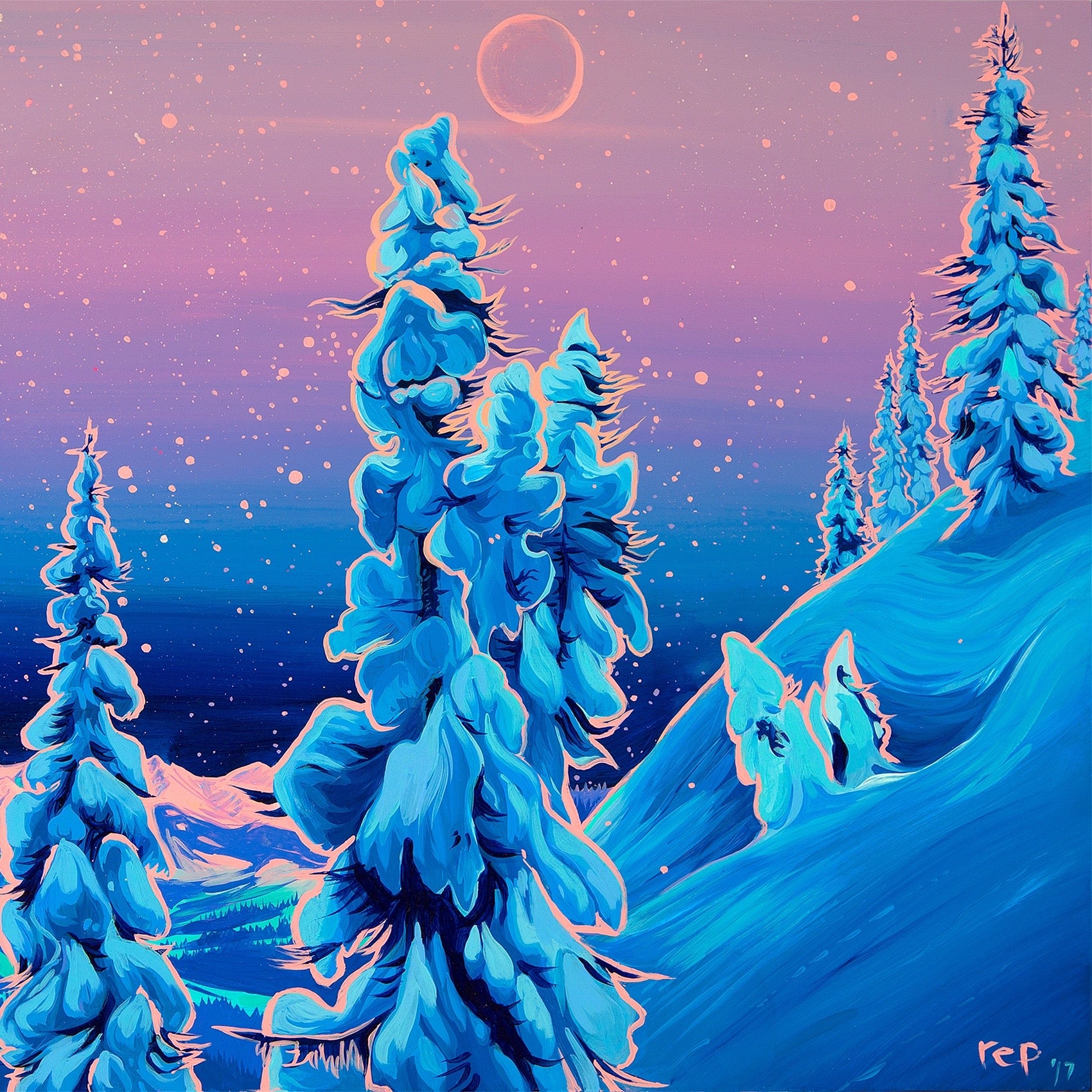 Crazy Mountains // Giclee Paper Print – Rachel Pohl Art